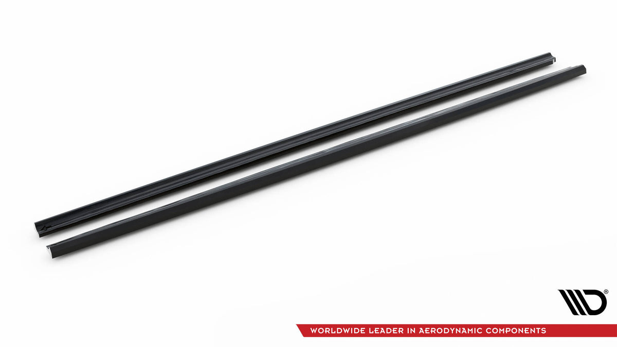 Sideskjørt diffusers montert på Peugeot Expert Mk3, sett fra siden