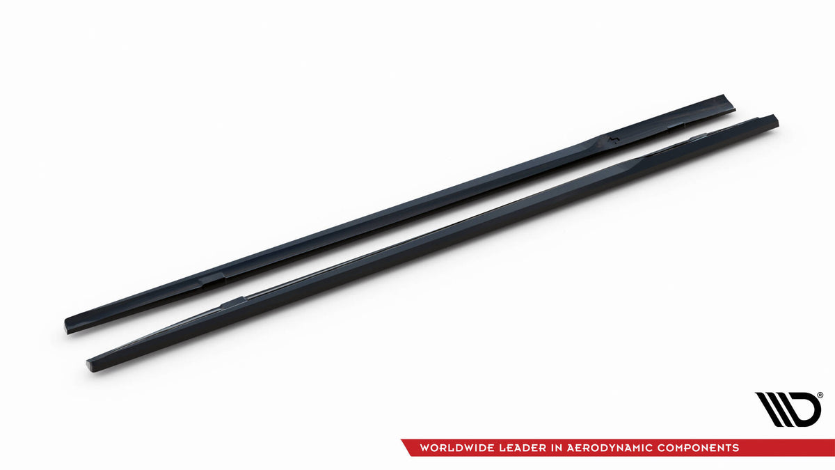 Detalj av ABS-diffuser for sideskjørt til Porsche Taycan Turbo S