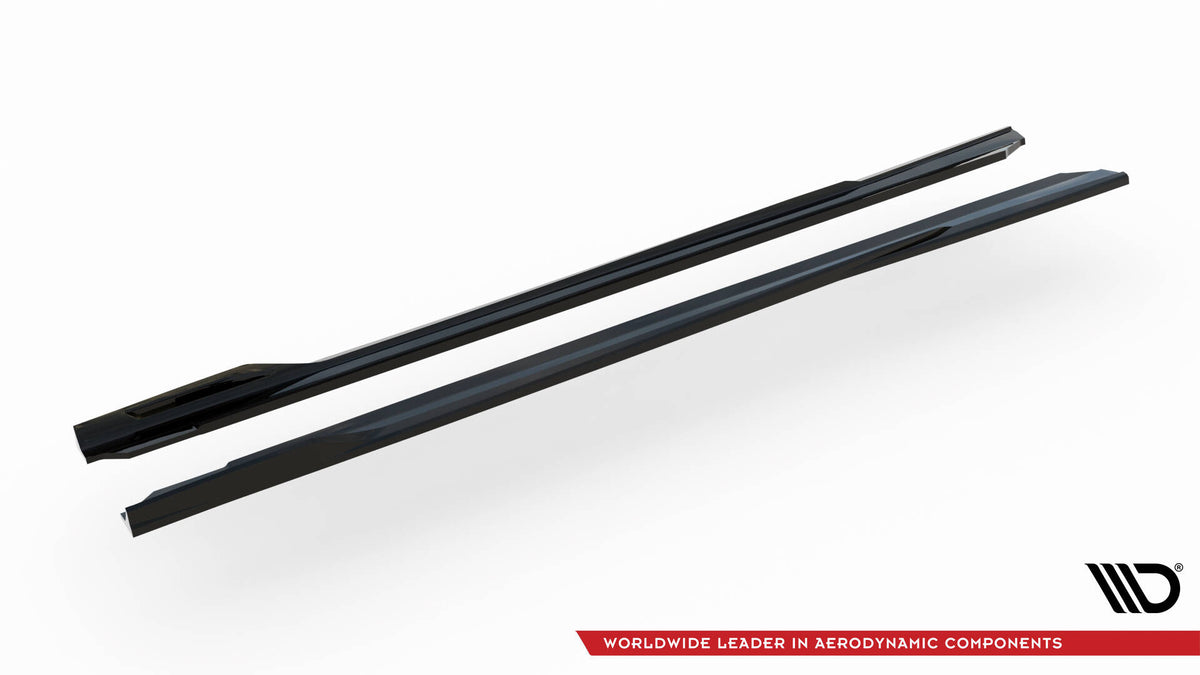 Sideskjørt diffusor BMW G60 M-pakke V.2 – monteringsvisning, høyre side