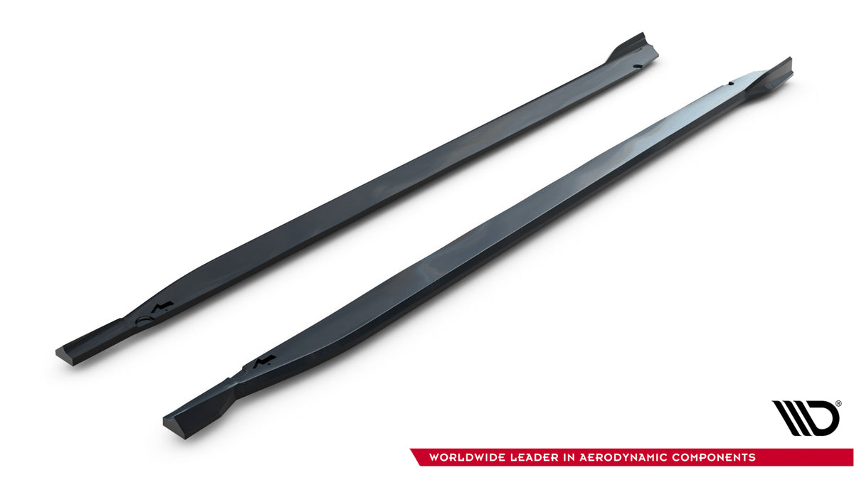 Sideskjørt diffusers BMW M135i F70 sett nedenfra langs terskelen