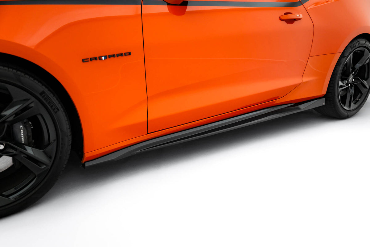 Sideskjørt diffusorer V.2 til Chevrolet Camaro SS MK6 Facelift, produktbilde ovenfra