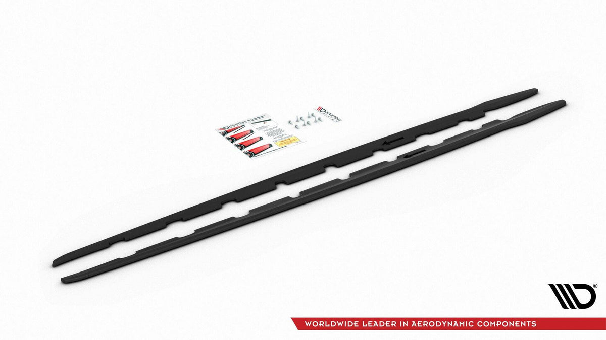 Sideskjørt Diffusers V.2 Bmw 1 F40 M-Pack sett bakfra