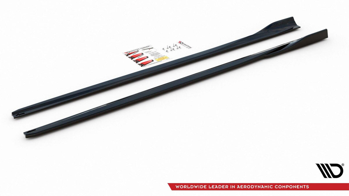 Sideskjørt diffuser i Gloss Black for Ford Focus ST/ST-Line Mk4 Facelift