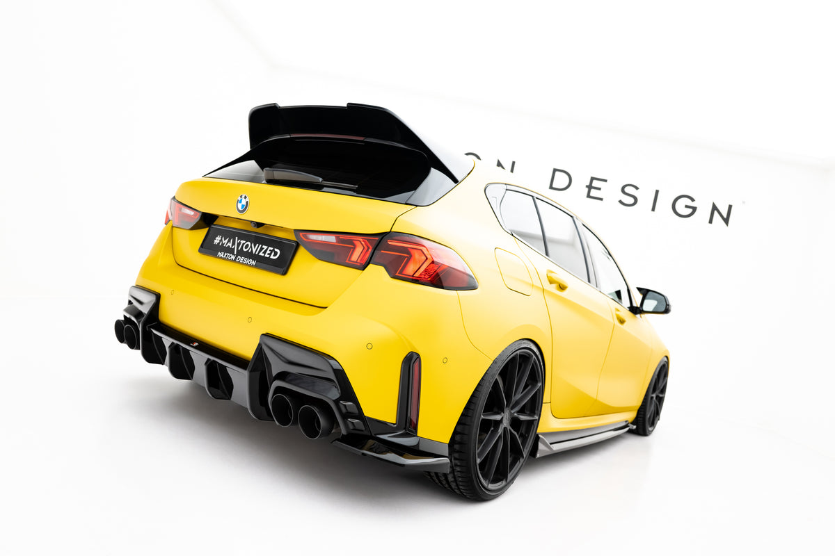 Spoiler til BMW M135i F70 i sort ABS-plast fra Maxton Design
