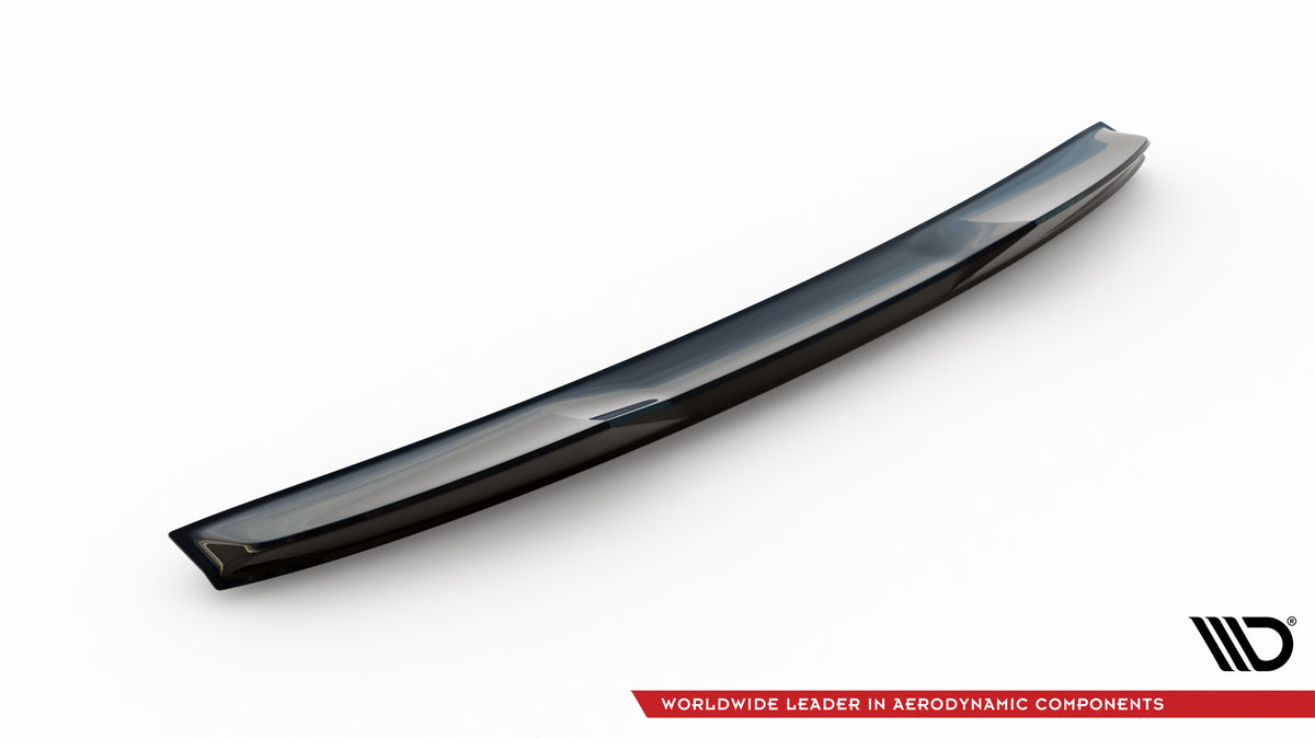 BMW M5 Sedan G90 med Maxton Design Spoiler Cap i blank sort