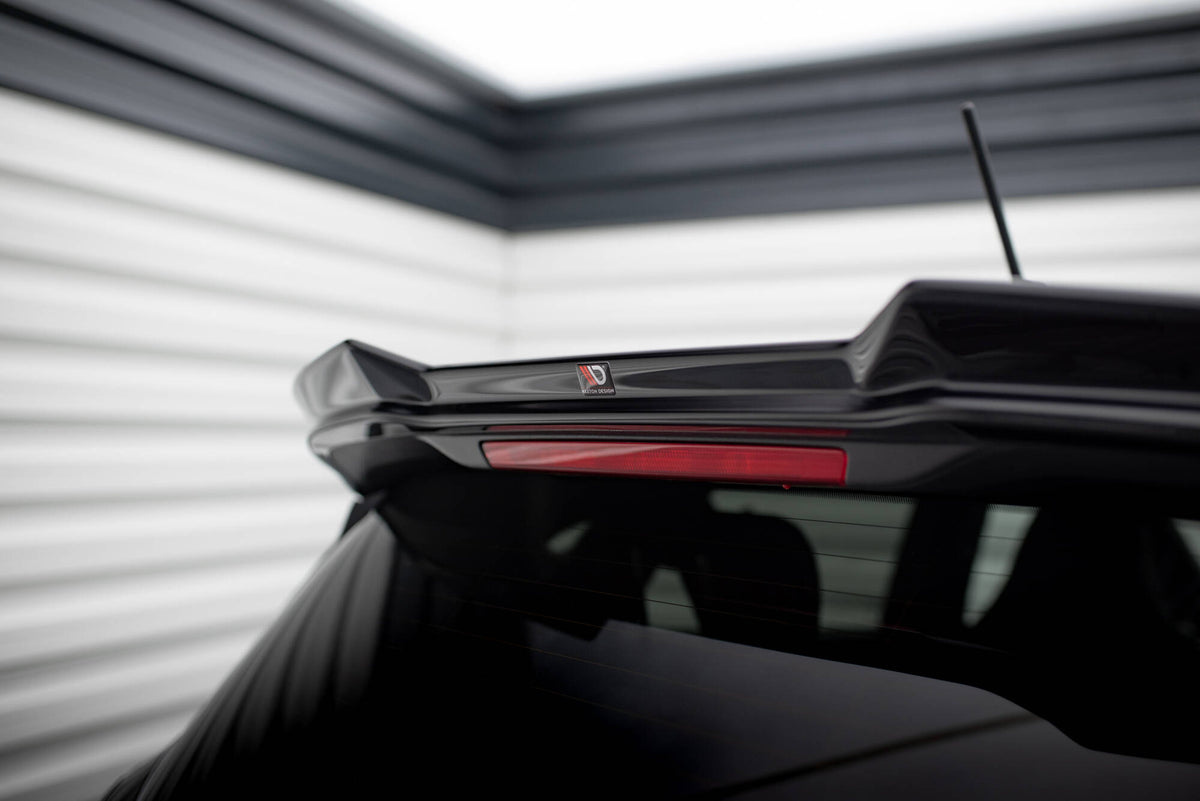 Maxton Design spoiler cap 3D for Ford Fiesta MK8 vist ovenfra med synlig 3D-profil
