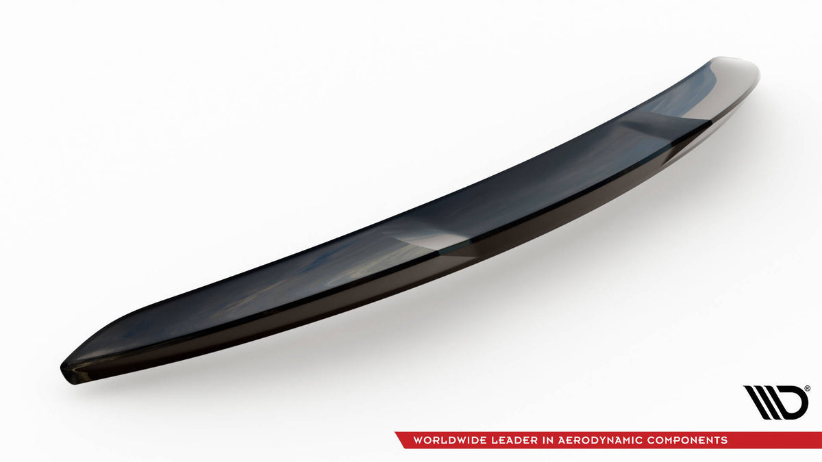 Detaljbilde av kanten på Spoiler Cap 3D til Tesla Model 3 Performance Facelift
