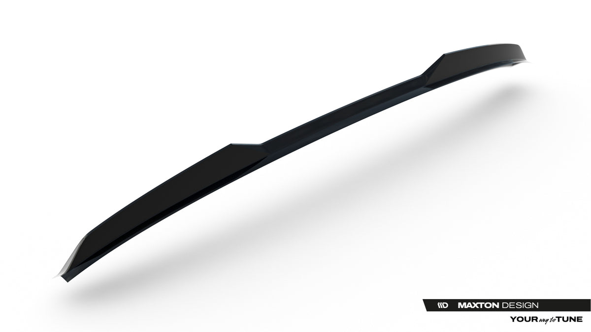 Detaljbilde av ABS spoiler cap på baklukekanten til Jetta GLI Mk7