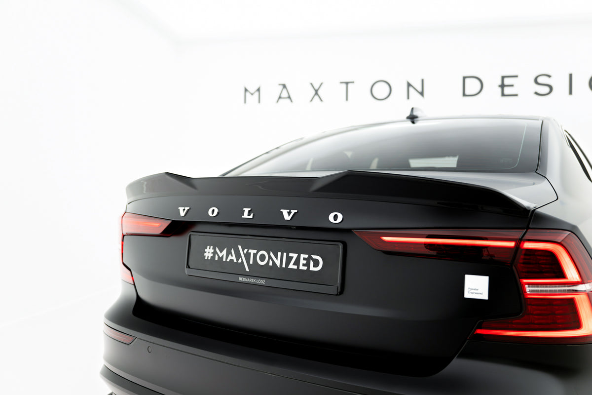Spoiler Cap 3D til Volvo S60 R-Design Mk3 sett ovenfra i strukturert svart