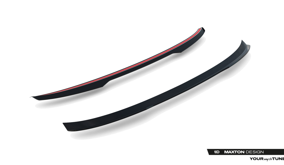 Detalj av Maxton Spoiler Cap på bakluke Audi A3 Sedan 8Y Facelift