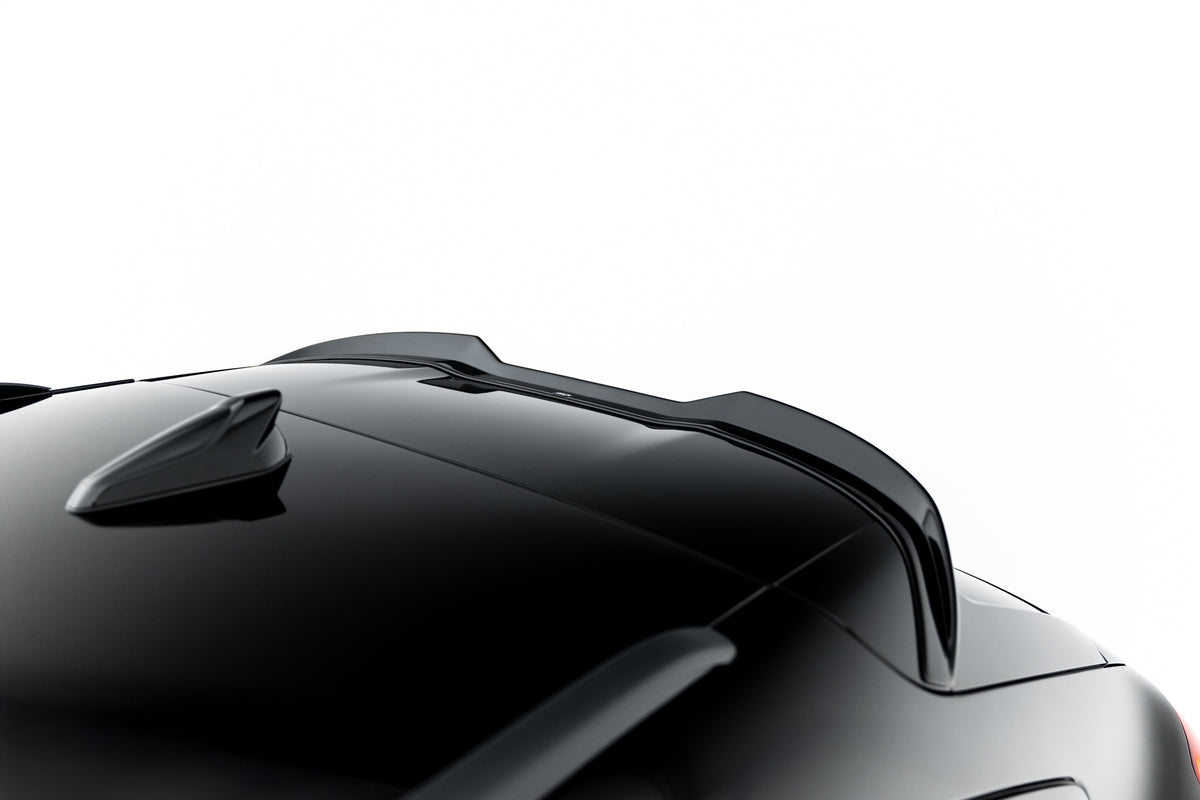 Nærbilde av Spoiler Cap for Audi A6 S-Line Avant C9 med Gloss Black-finish