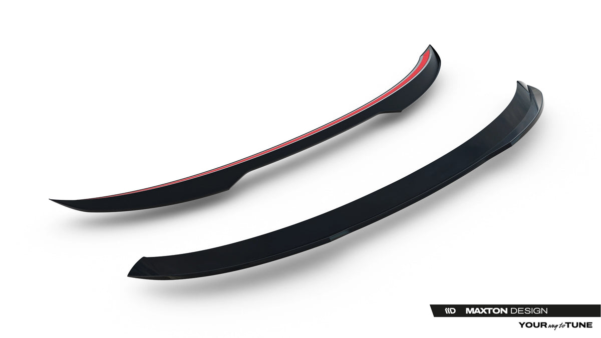 Detalj av 3M-tape på Spoiler Cap for Audi Q6 e-tron SUV Mk1