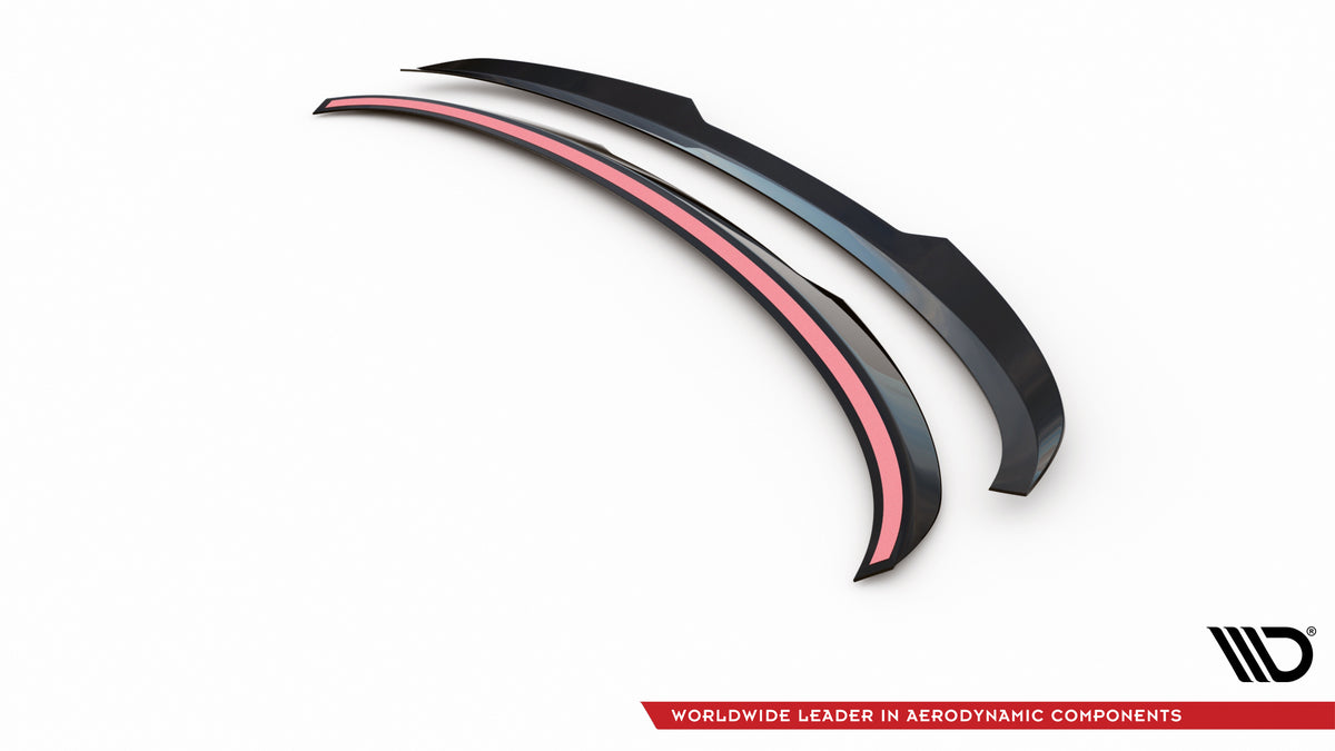Detaljbilde av blank sort spoiler cap til BMW 3 GT M-Pakke F34
