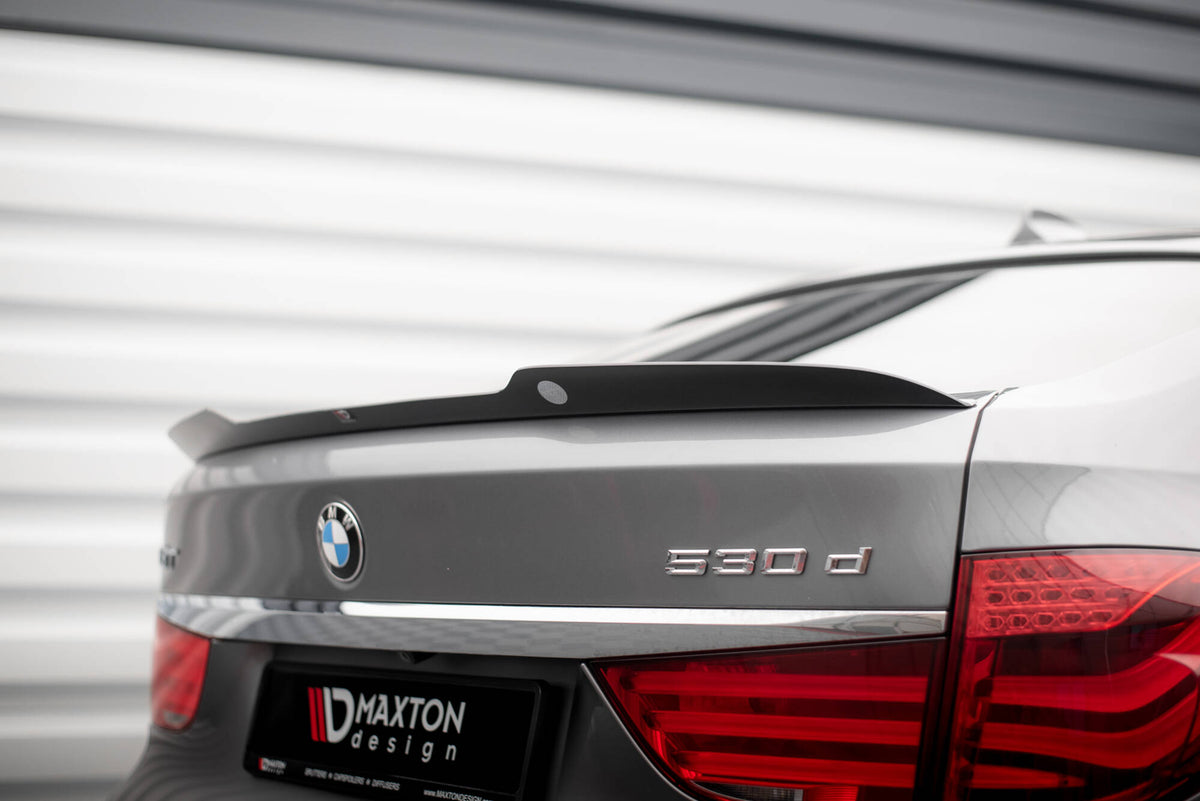 Spoiler cap til BMW 5 GT M-Pakke F07 – Maxton Design sortmatt ABS spoilerforlengelse