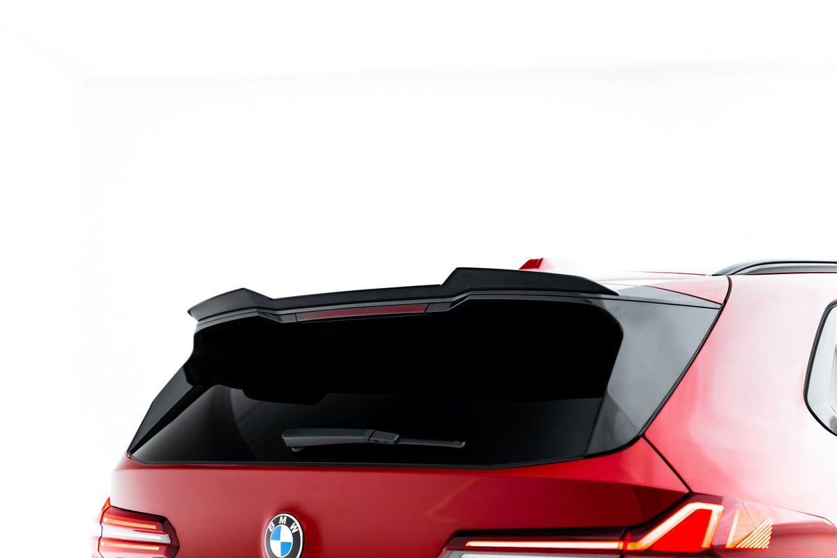Nærbilde av Spoiler Cap i matt sort ABS-plast for BMW X3 G45