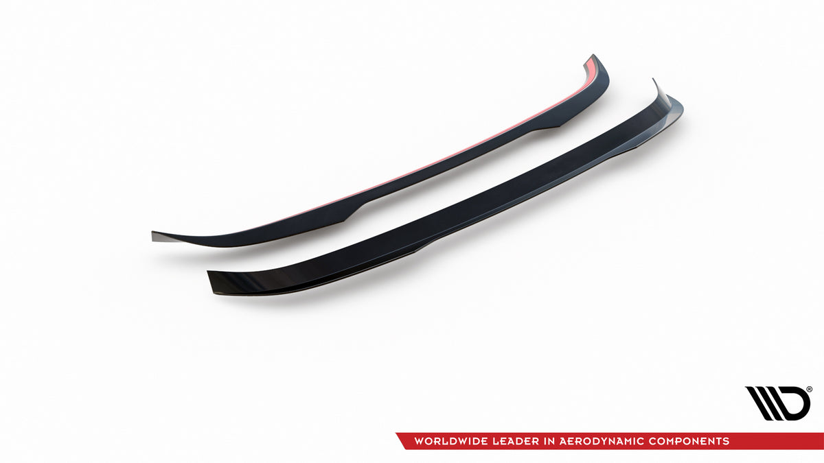 Blank sort spoiler cap til BMW i3 S sett fra siden