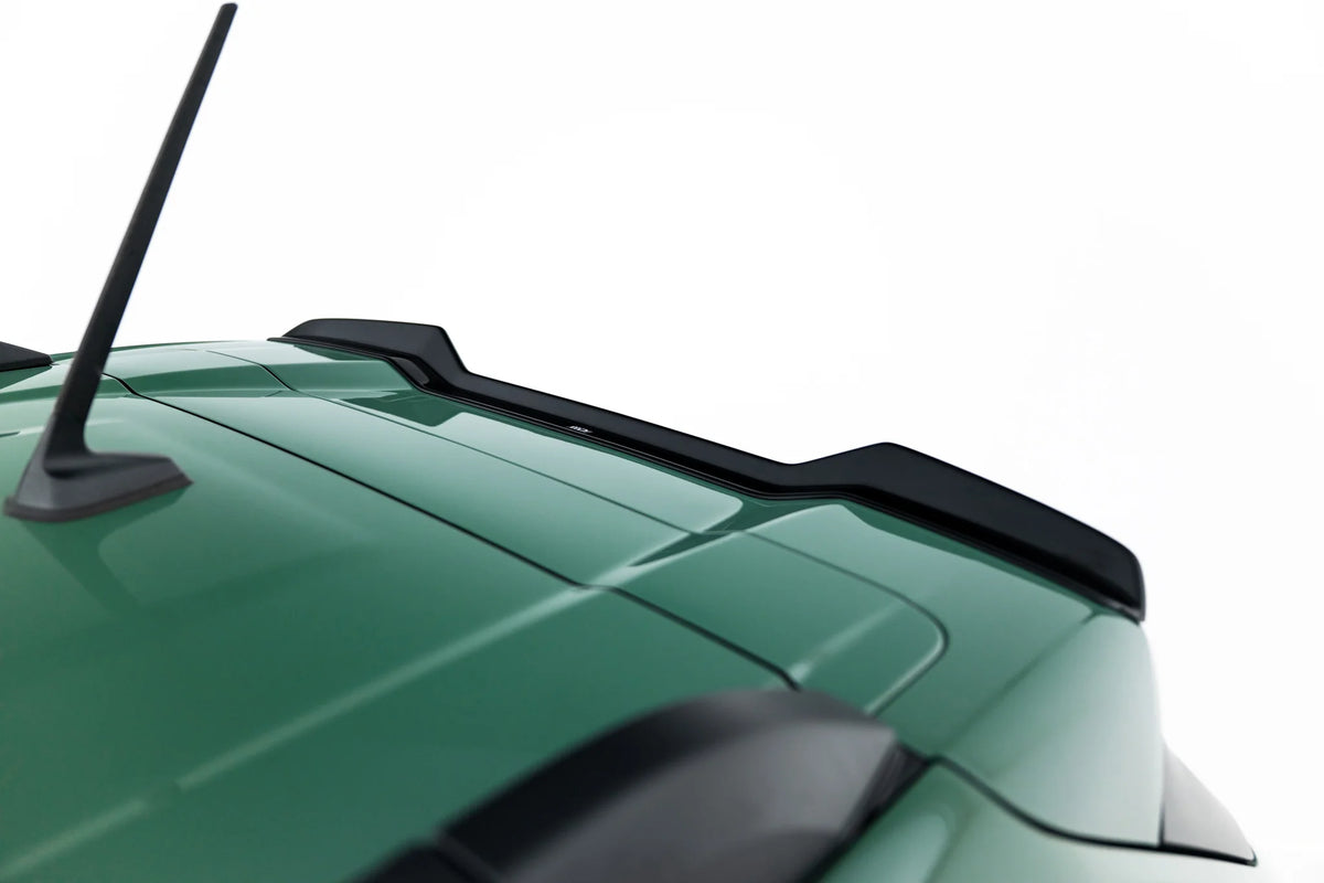 Spoiler Cap til Dacia Duster Mk3 sett fra siden med forlenget overkant