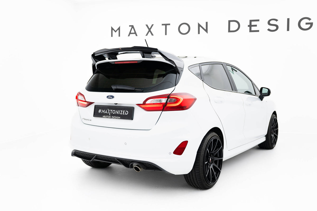 Maxton Design spoiler cap montert på hekkspoileren til Ford Fiesta ST-Line Mk8 Facelift