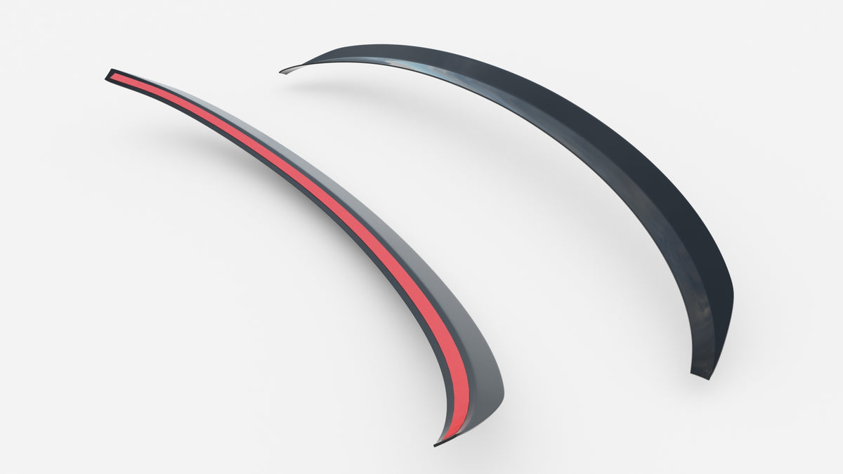 Nærbilde av spoiler cap i sort finish for Ford S-Max MK1 Facelift