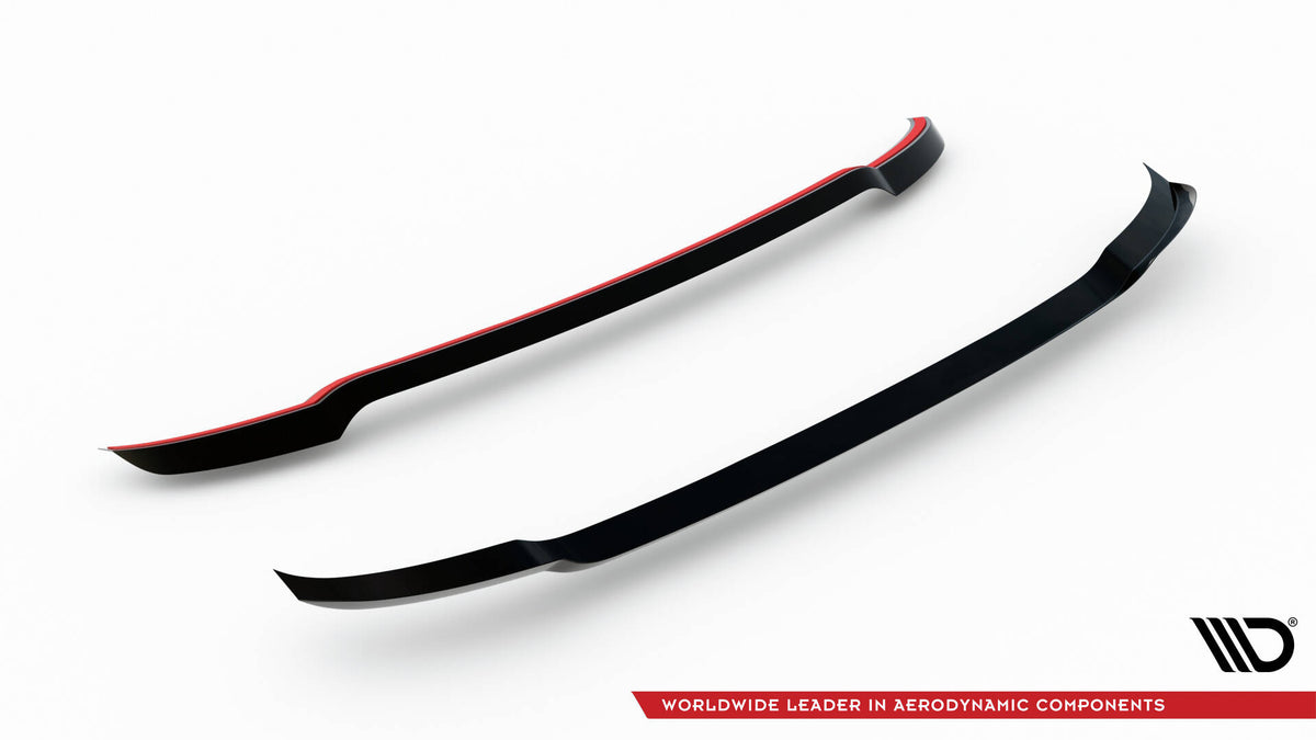 Pakkeinnhold med spoiler cap, 3M-teip og avfettingsklut for Kia EV9