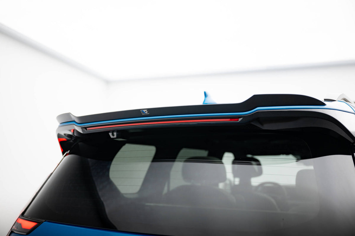 Spoiler cap til Kia EV9 GT-Line MK1 i sort finish sett bakfra