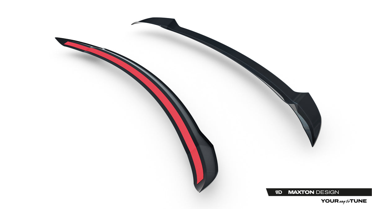 Range Rover Evoque Dynamic Mk2 med Maxton spoiler cap i ABS og blank sort finish