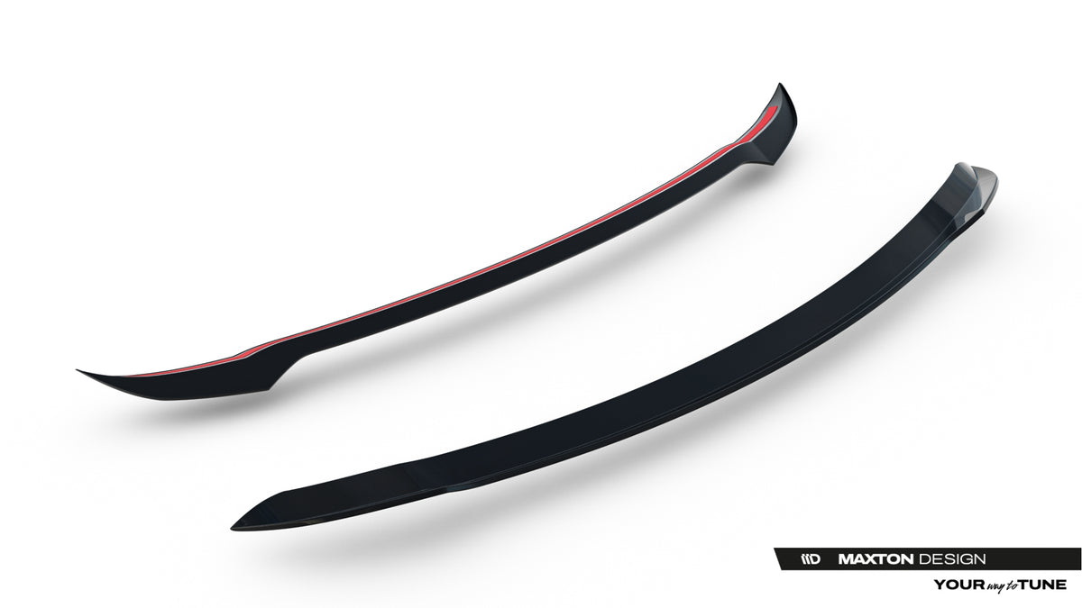Detaljbilde av sømløs overgang på spoiler cap for Range Rover Evoque Dynamic Mk2