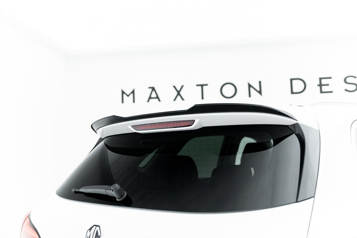 Spoiler Cap til MG HS Mk1 Facelift i sort ABS-plast sett ovenfra