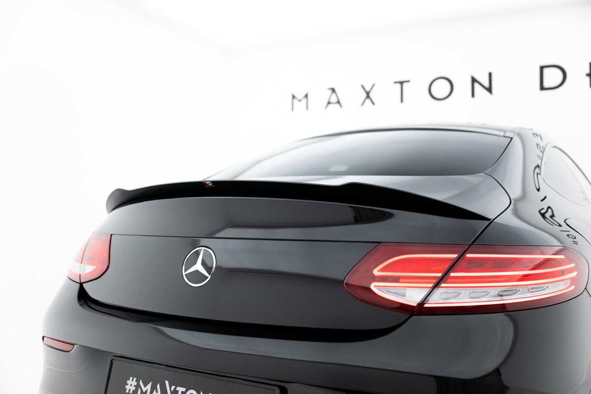 Spoiler Cap i blank sort ABS til Mercedes C-Klasse Coupé C205 AMG-Line