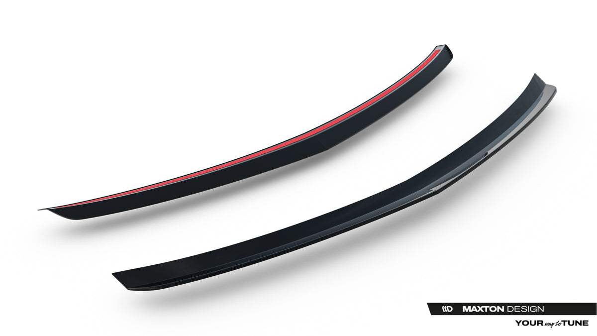 Maxton spoiler cap W204 med medfølgende 3M-tape og avfettingsklut