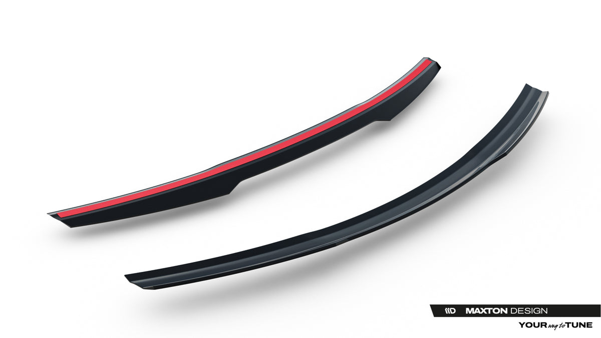 Mercedes GLA 45 AMG X156 Facelift med montert spoiler cap sett bakfra