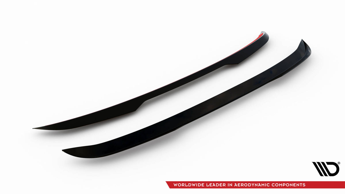 Hekspoiler til Porsche Cayenne Coupe MK3 sett ovenfra med synlig kantprofil
