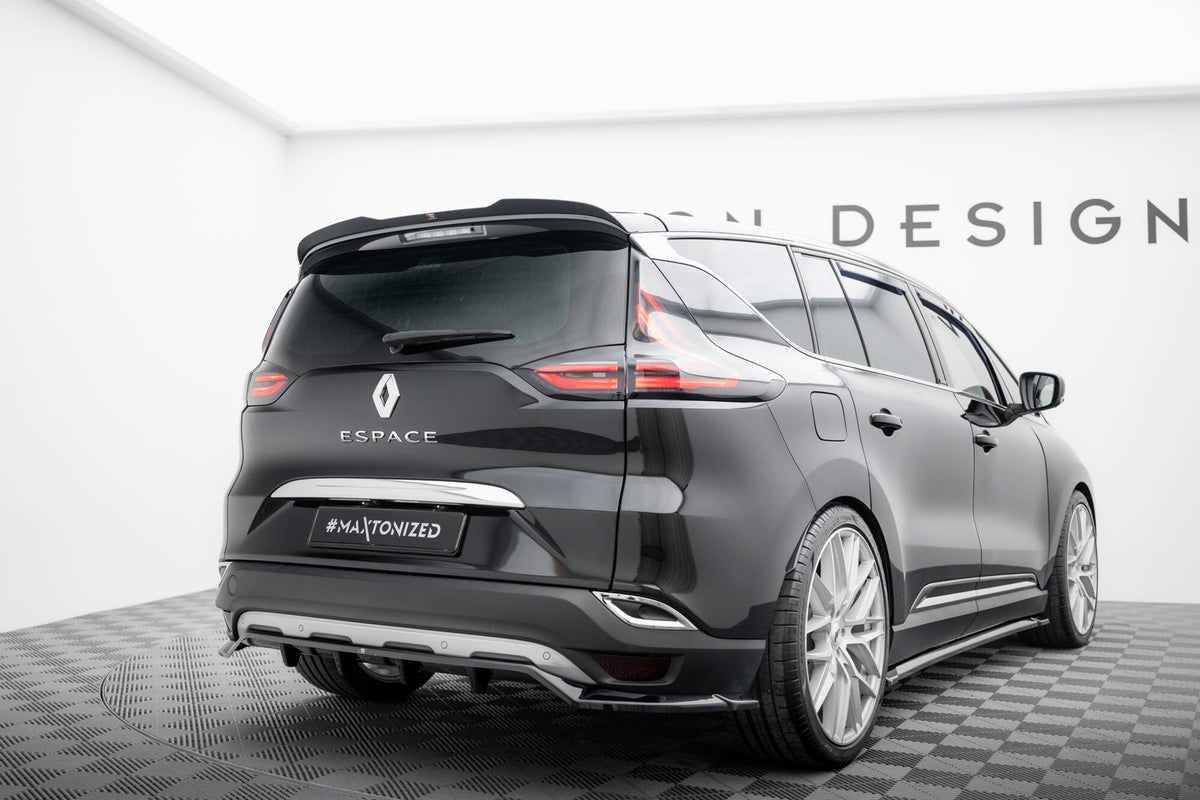 Maxton spoilerforlenger for Renault Espace Mk5 vist fra skrå vinkel