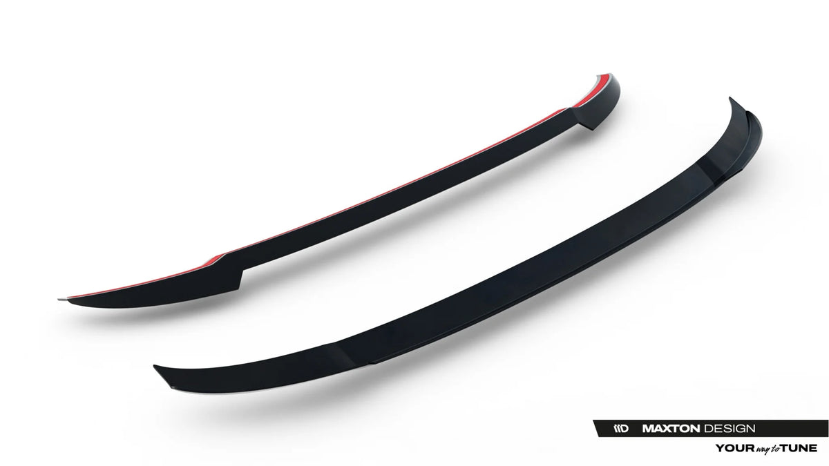 Detalj av 3M-tape på Maxton Spoiler Cap for Skoda Kodiaq RS Mk2