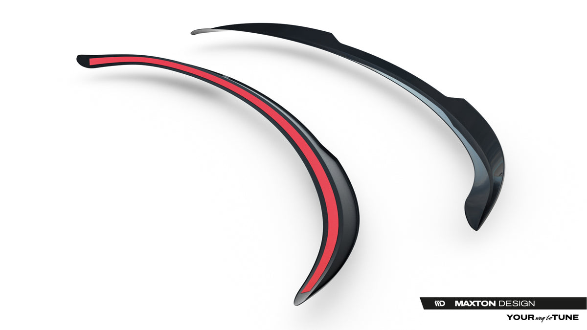 Blank sort spoiler cap til Tesla Model Y med 3M-tape