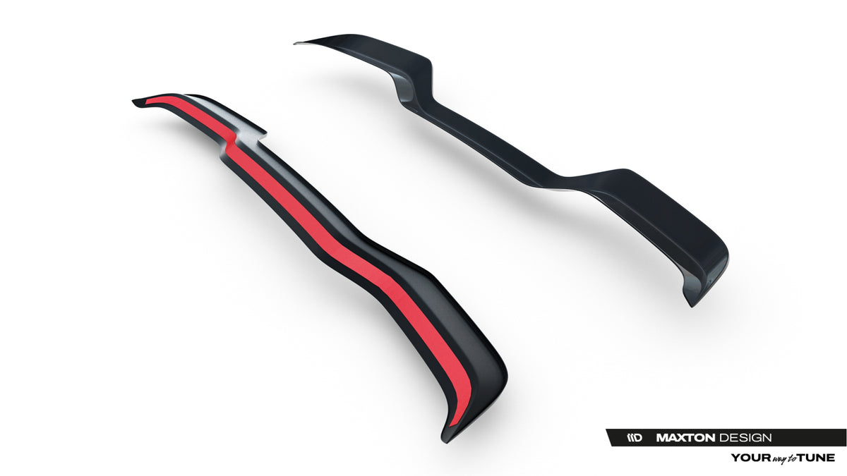 Toyota C-HR MK2 bakparti med påmontert Maxton Design spoiler cap som forlenger taklinjen elegant