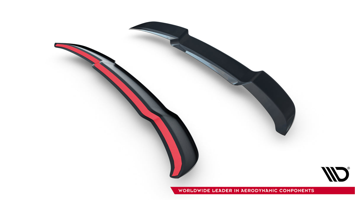 Blank sort Spoiler Cap til BMW 1-serie F70 M-Pack med 3M-tape