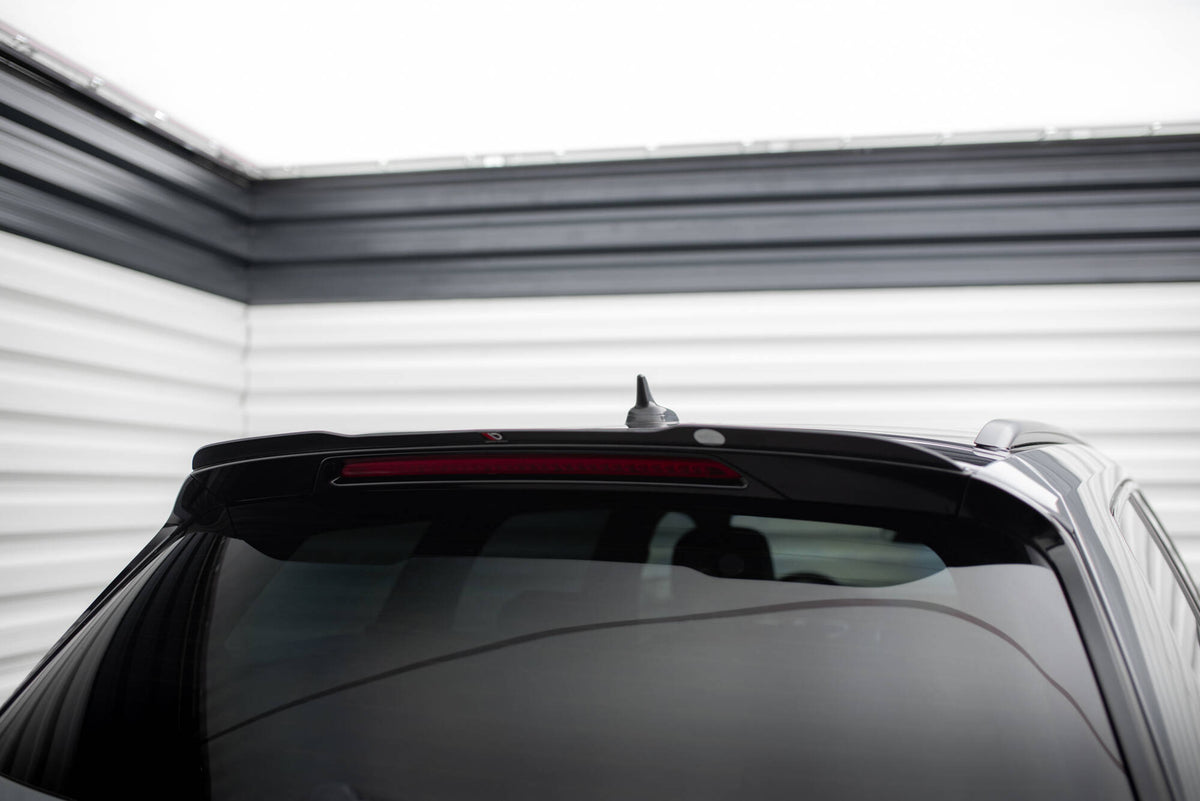Spoiler cap til VW Passat R-Line B8 sett ovenfra med strukturert sort overflate