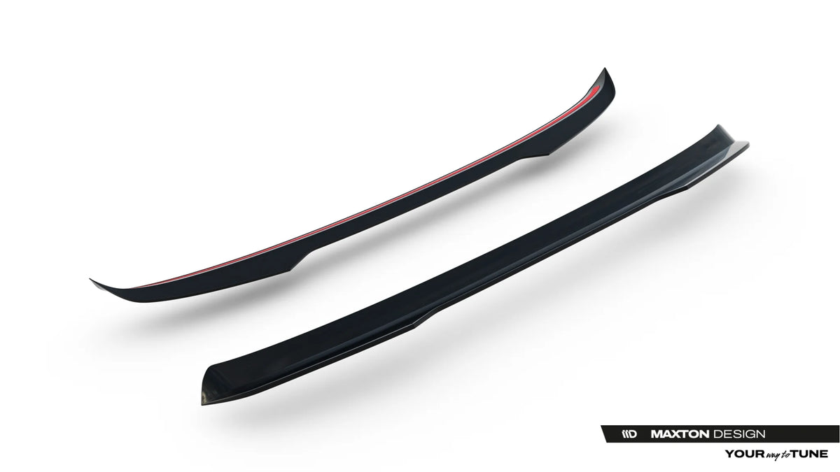 Blank sort Spoiler Cap til Touareg Elegance Mk3 sett fra siden