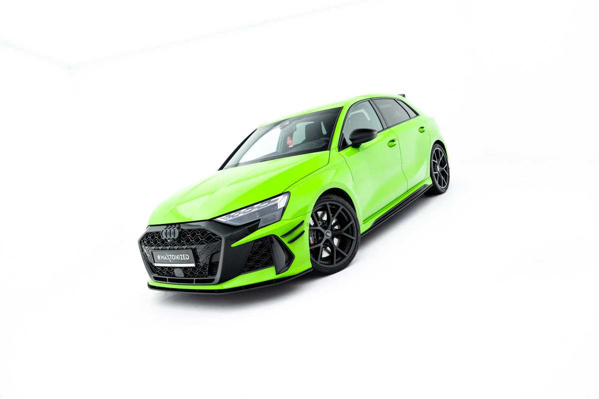 Underside av Street Pro frontsplitter til Audi RS3 Sportback