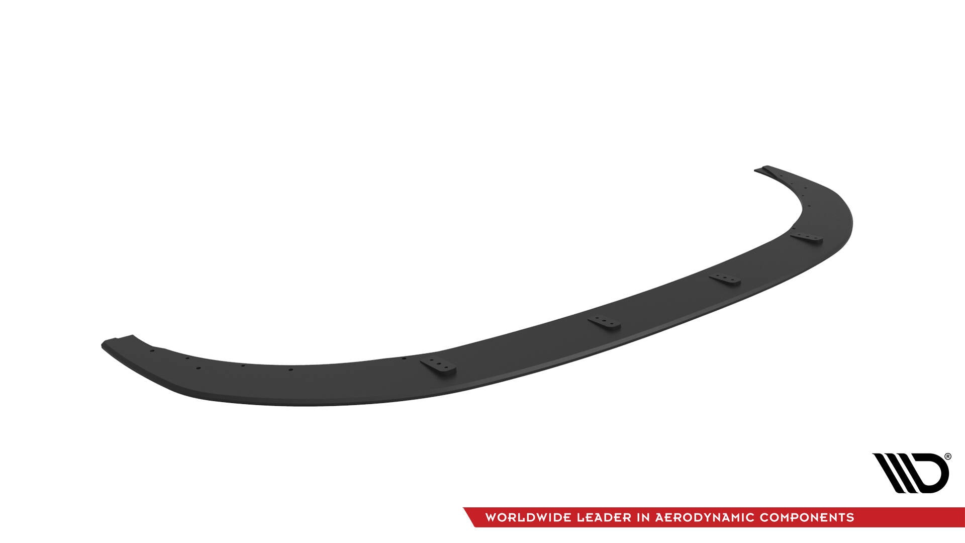 Front splitter for Kia Proceed GT MK3 Facelift, svart med synlige monteringsfester, sett ovenfra.