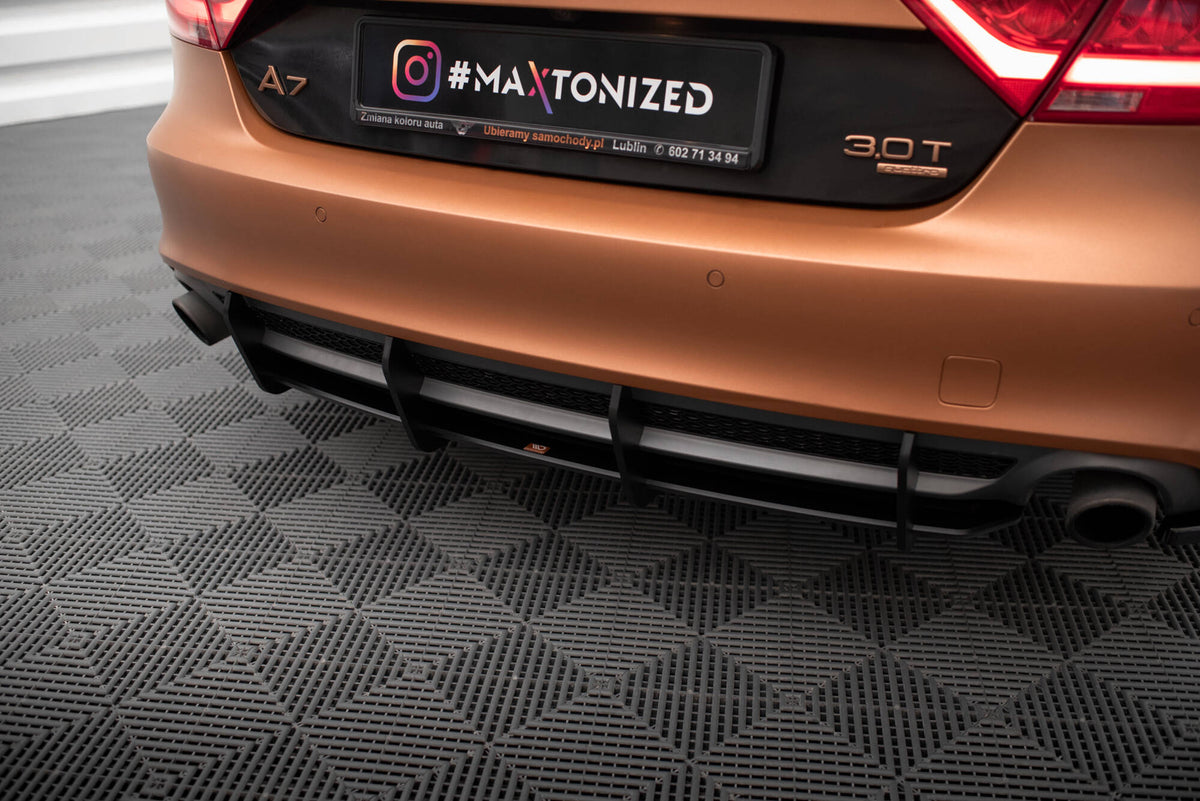 Street Pro bakdiffusor V2 for Audi A7 S-Line C7 sett skrått bakfra