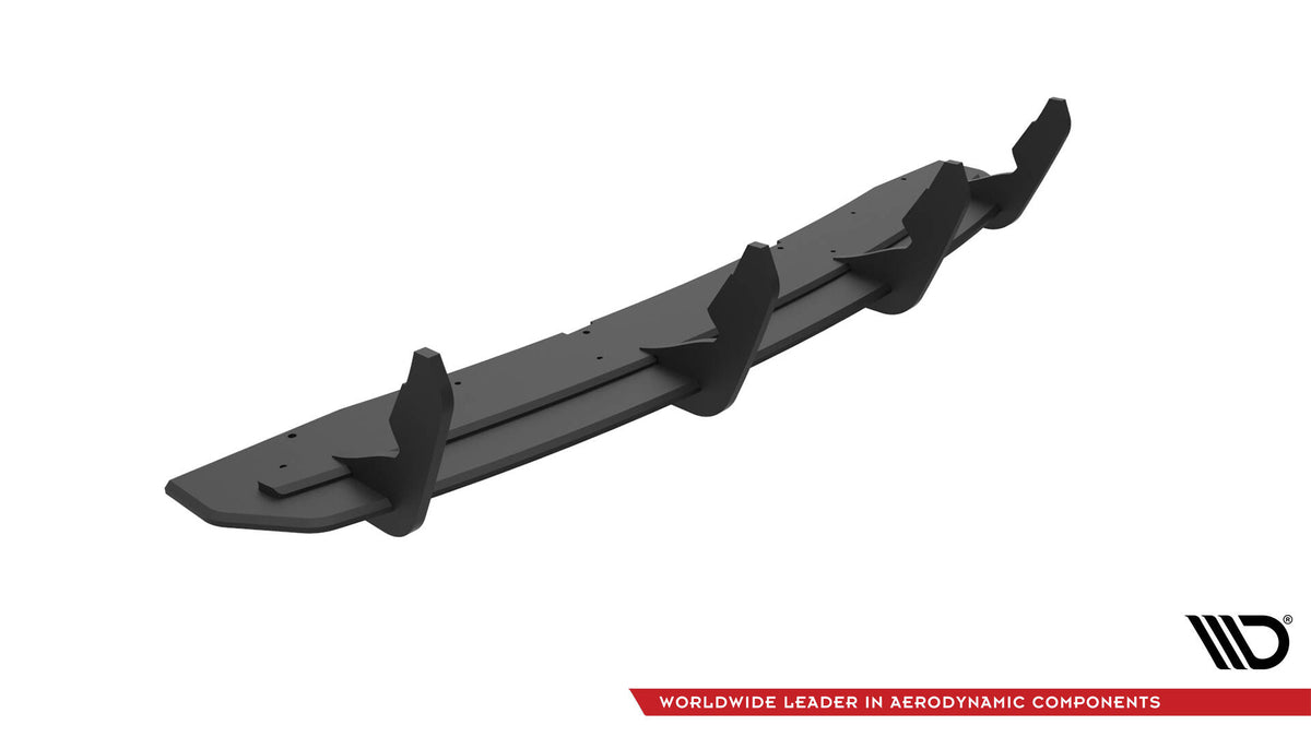 Sentral bakdiffusor V2 for Audi A7 S-Line C7 sett rett bakfra