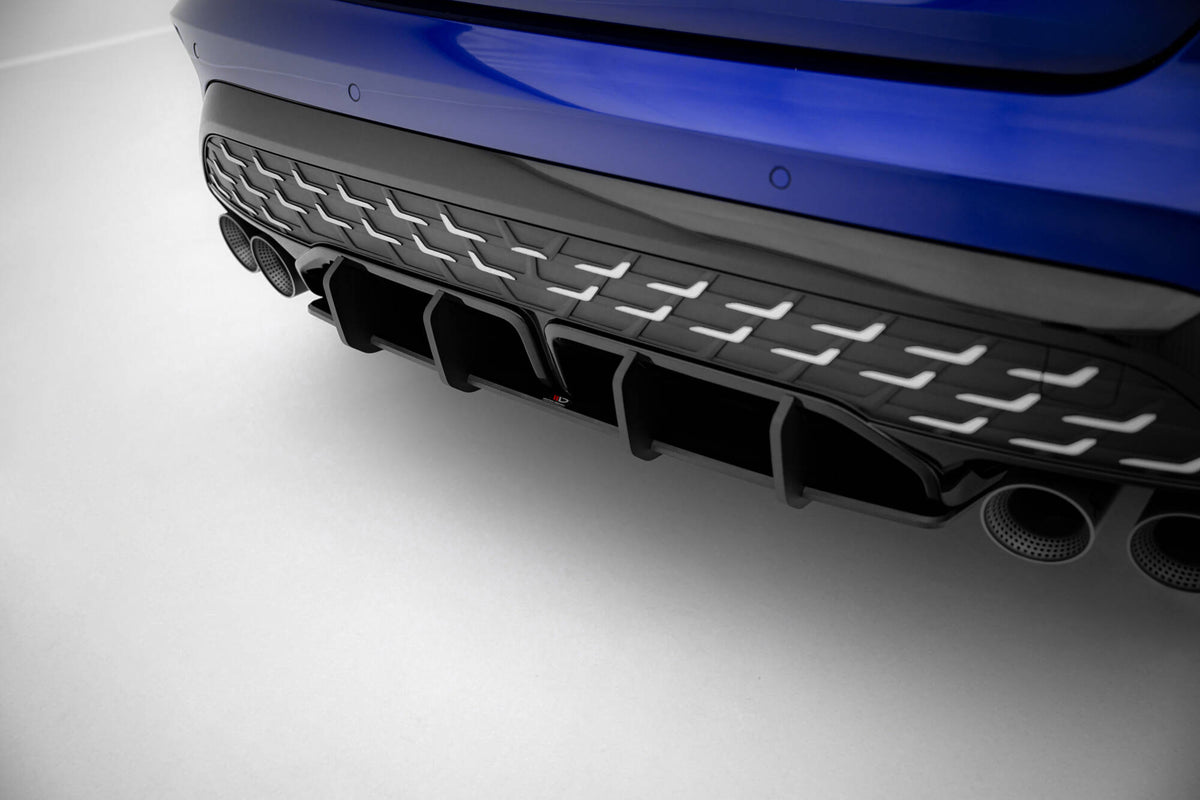 Sort bakdiffuser GTI V1 designet for Audi S3 Sedan 8Y Facelift med sporty utseende og gratis frakt