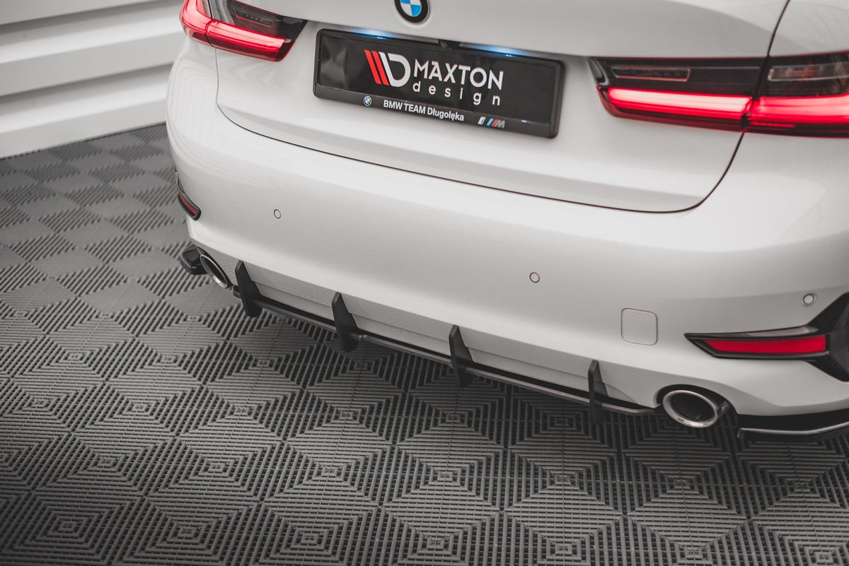 Street Pro bakdiffusor for BMW 3-Serie G20 i matt svart, sett bakfra