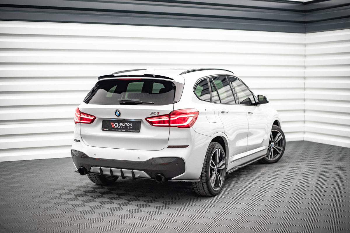 Street Pro bakdiffusor til BMW X1 F48 M-Pakke sett bakfra