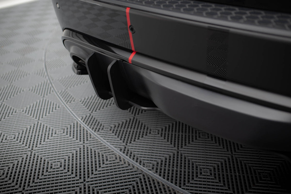 Maxton Design diffuser for Durango SRT MK3 i strukturert svart, skrå vinkel