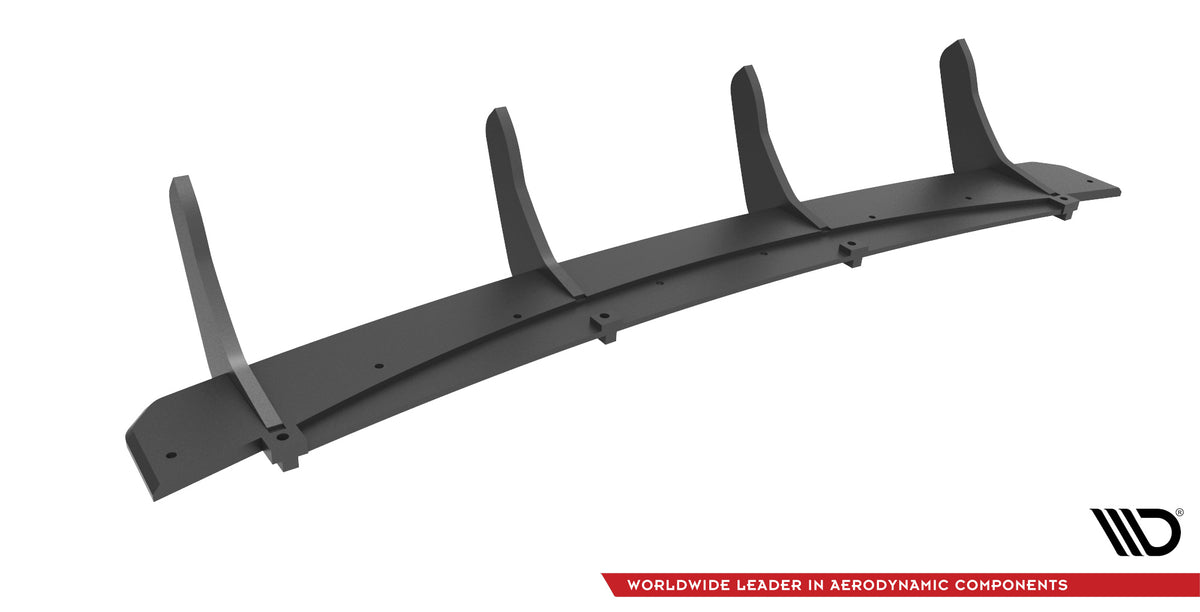 Street Pro diffuser til Hyundai i40 i blank svart ABS-plast, sett ovenfra