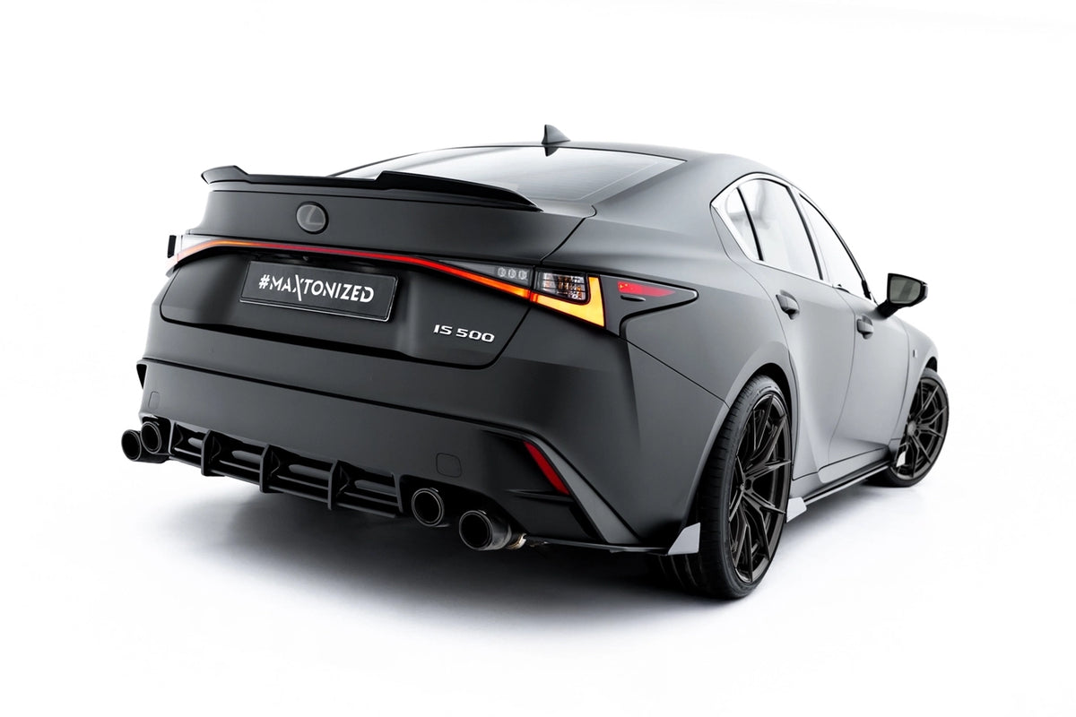 Street Pro bakre diffuser til Lexus IS 500 Mk3 Facelift 2 i matt sort ABS-plast