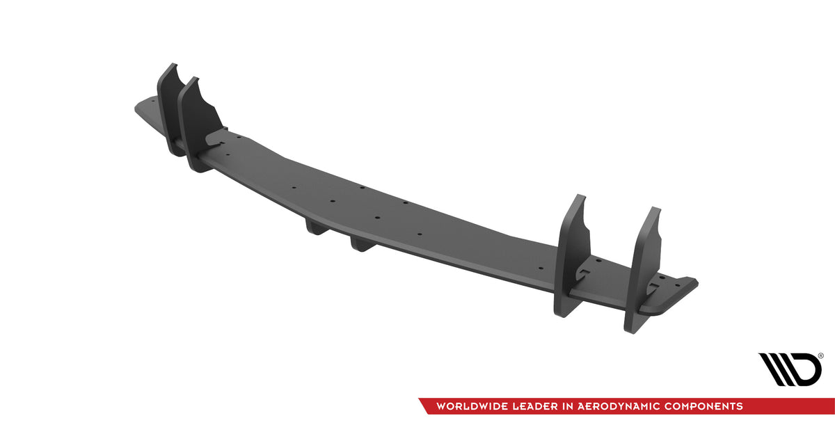 Maxton Design bakdiffusor for Mazda 3 MPS Mk1 vist ovenfra med monteringsutstyr